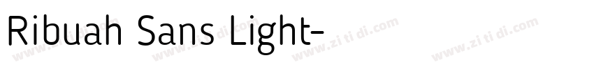 Ribuah Sans Light字体转换